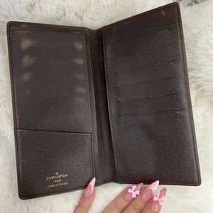 Pre-owned Brown Louis Vuitton Wallet Card Holder in Pristine condition